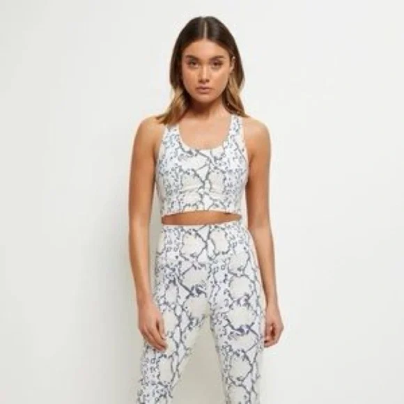 All Fenix White Python Sports Bra Size Small - Picture 2 of 7